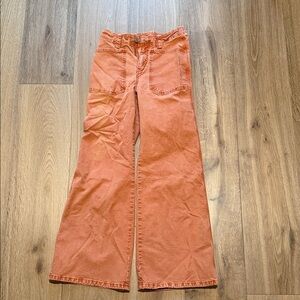 Anthropologie Orange Flare & Wide Leg Jeans